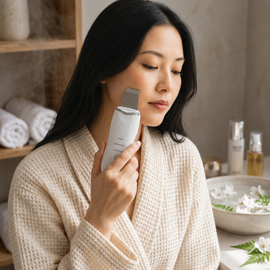 Ultrasonic Skin Scrubber & Facial Spatula - Pore Cleansing Skin Peeling Beauty Tool
